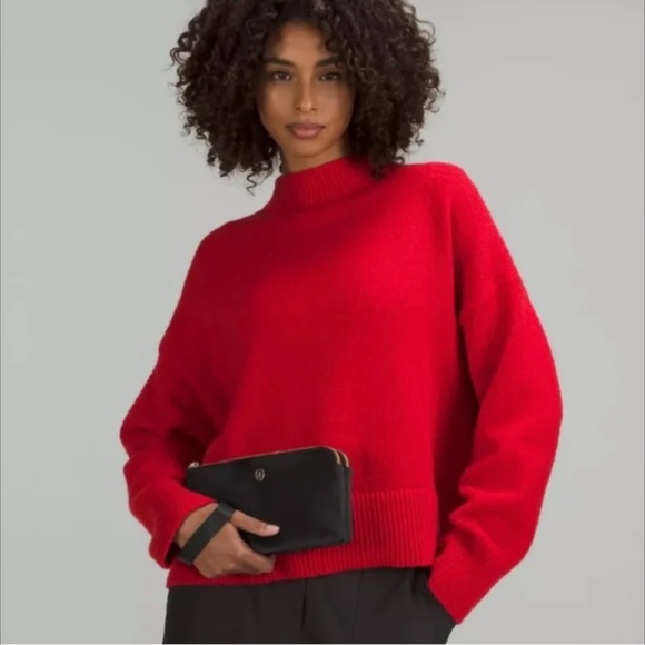 Lululemon Curved Wristlet Wallet Double Zip Clutch Black/Gold - Picture 11 of 12